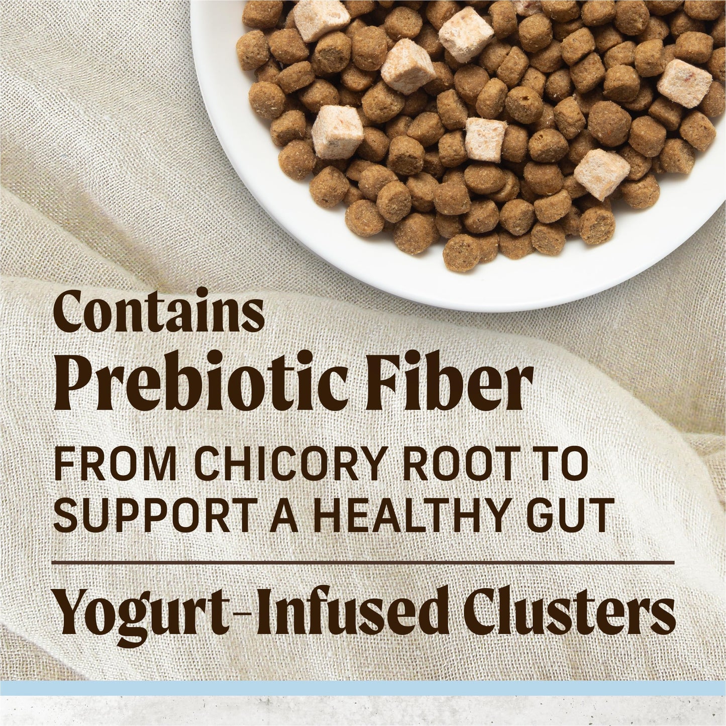 Merrick Gut Health Recipe, Healthy Grains Natural Chicken and Rice Dry Dog Food with Yogurt-Infused Clusters - 4 lb. Bag