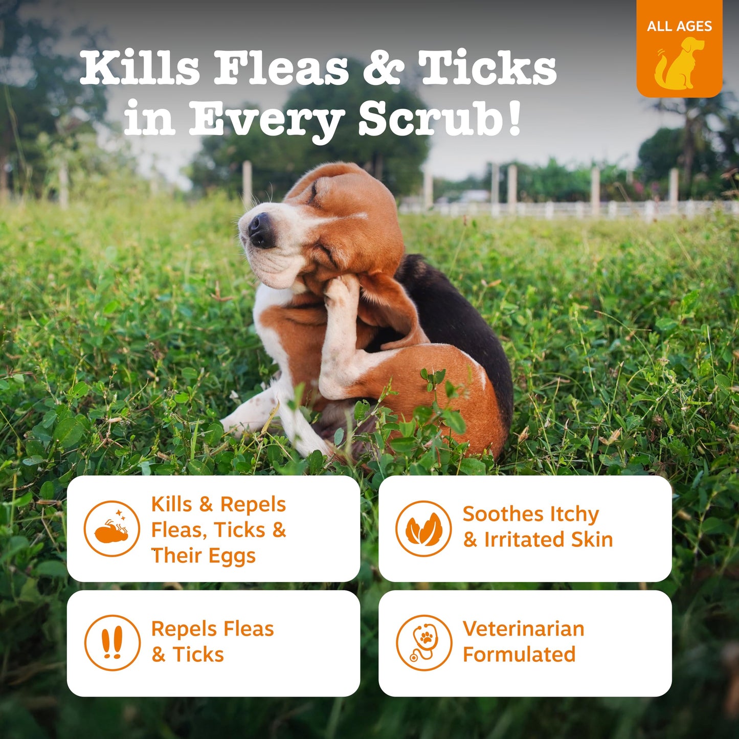 Zesty Paws Multivitamin Bites Chicken + Flea and Tick Shampoo for Dogs