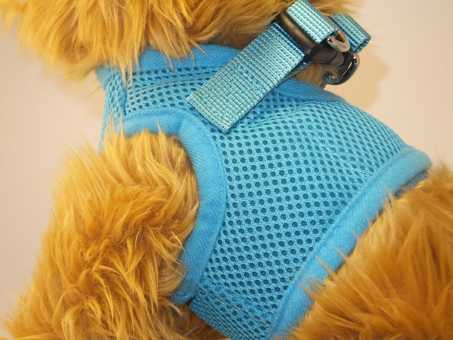 Snazzi Pet Soft No Pull Step-in Dog Harness Small Dog XXS XS Vest for Teacup, Chihuahua, Yorkie, Pomeranian Dog Vest Harness for Puppy SkyBlue Mesh Comfy (2-4 lbs)