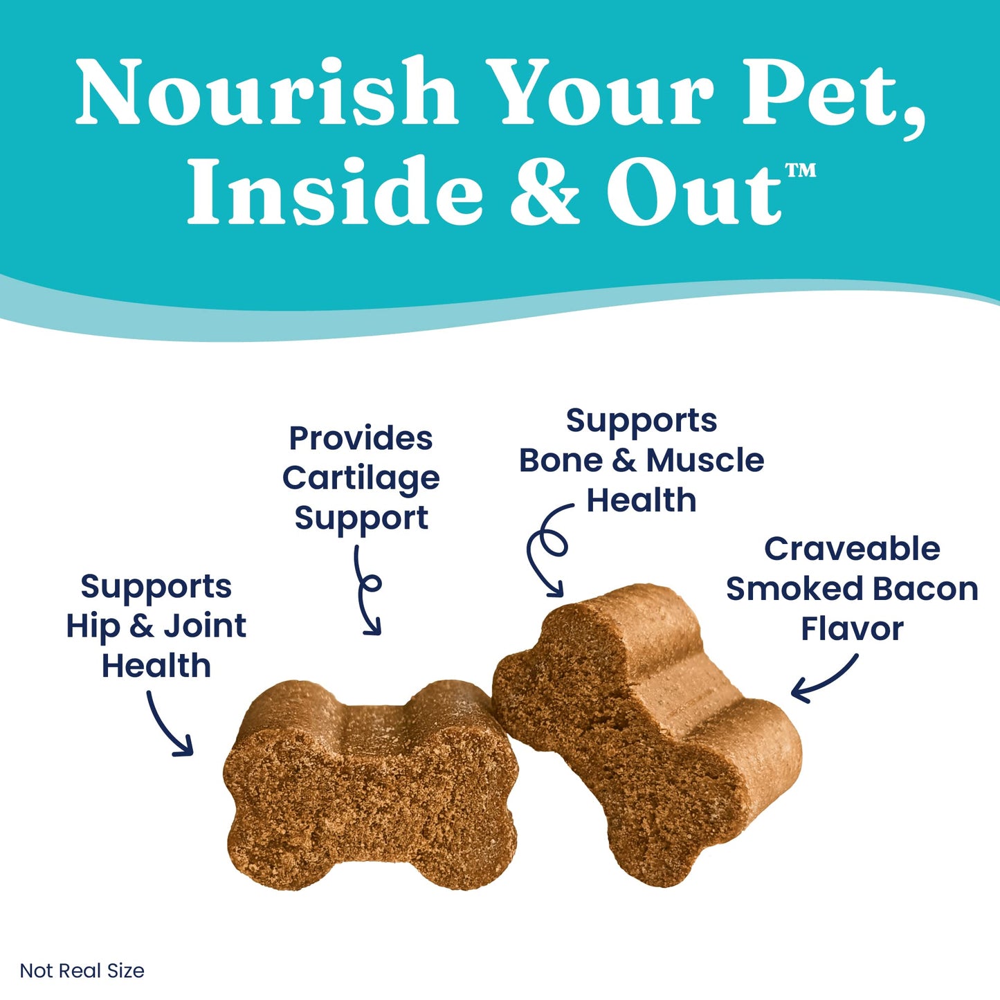 Solid Gold Hip and Joint Supplement for Dogs - Glucosamine Chondroitin MSM for Hip & Joint Pain Relief for Dogs - Puppy, Adult & Senior Dog Supplements for Dog Arthritis Pain Relief & Mobility - 120ct