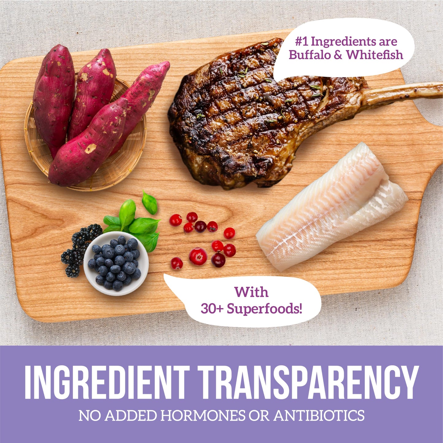 Health Extension Little Bites Buffalo & Whitefish Dry Dog Food (1 lb / 0.45 kg) – Grain-Free with Omega 3 & Whole Foods for Teacup, Toy & Small Breeds