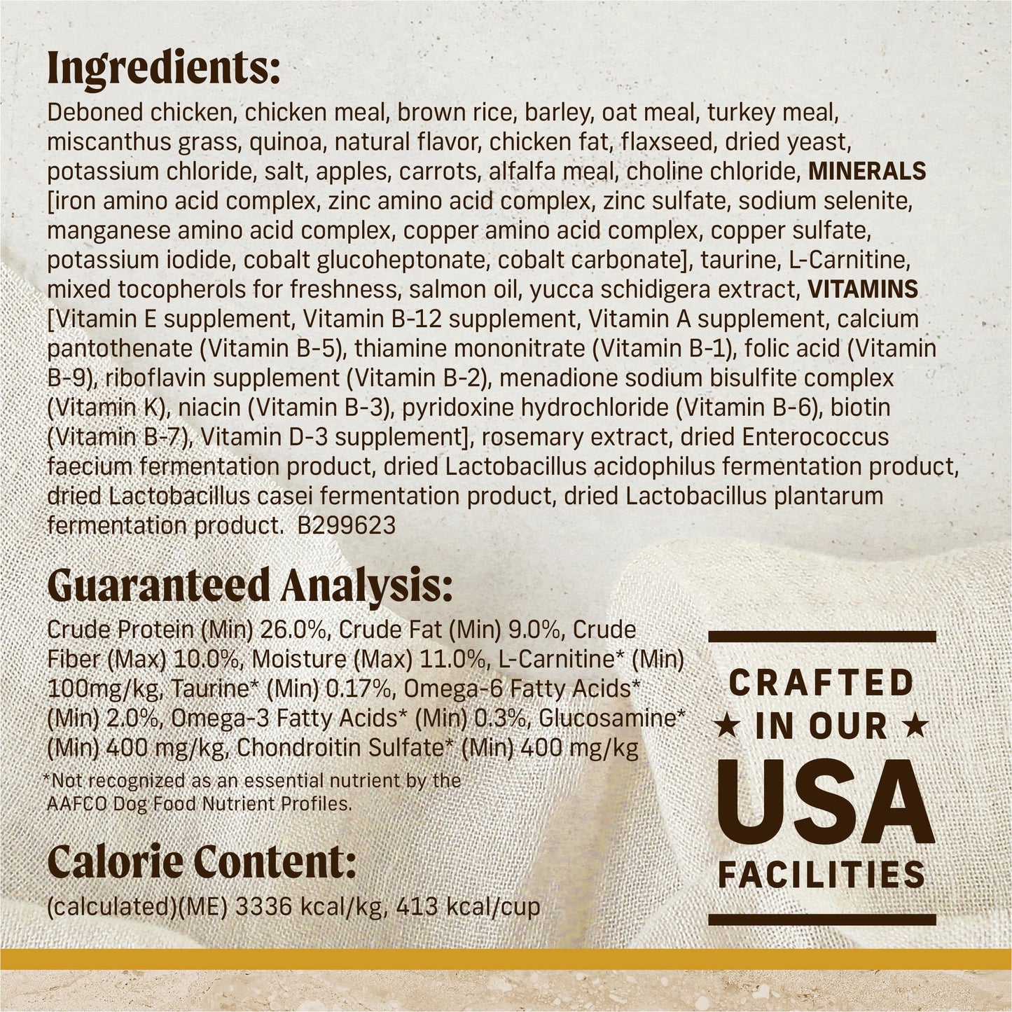 Merrick Healthy Grains Premium Adult Dry Dog Food, Wholesome and Natural Kibble, Healthy Weight Recipe - 4.0 lb. Bag