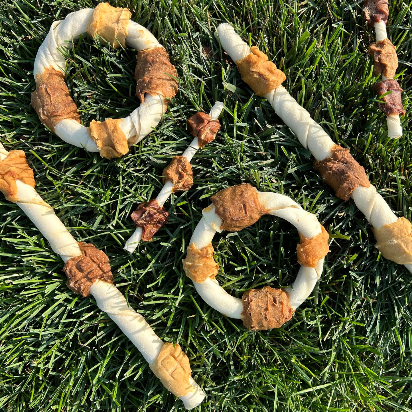 Cadet Gourmet Shish Kabob Dog Chews for Large Dogs, Rawhide Treats with Chicken and Sweet Potato, Healthy & Natural Beef Hide, 10-Inch Sticks, 8 Count